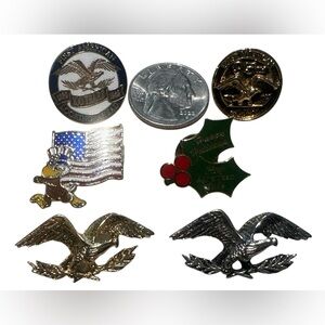 FIRST AMERICAN TITLE INSURANCE Assorted Lapel/Hat Pins. Vintage